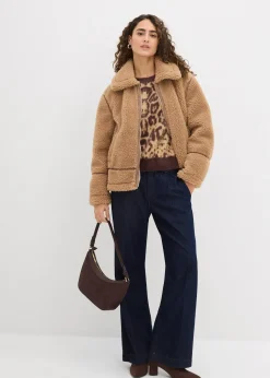 bonprix Veste en sherpa|Femme Vestes & Manteaux