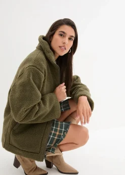 bonprix Veste en sherpa doublée|Femme Vestes & Manteaux