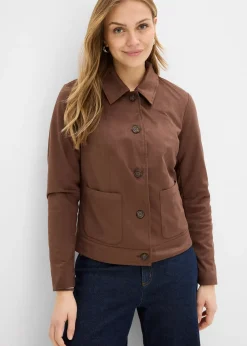 Femme bonprix Vestes & Manteaux|Veste en suédine