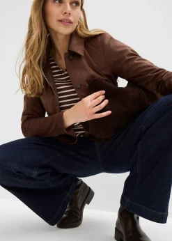 Femme bonprix Vestes & Manteaux|Veste en suédine