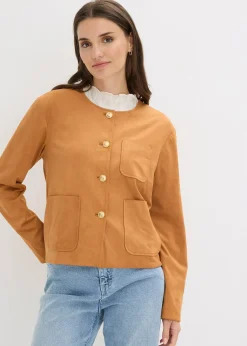 Femme bonprix Vestes & Manteaux|Veste en suédine