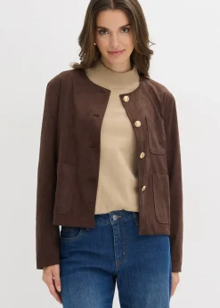 bonprix Veste en suédine|Femme Vestes & Manteaux