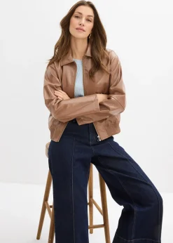 Femme bonprix Vestes & Manteaux|Veste enduite courte