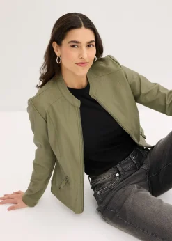 Femme bonprix Vestes & Manteaux|Veste enduite en viscose