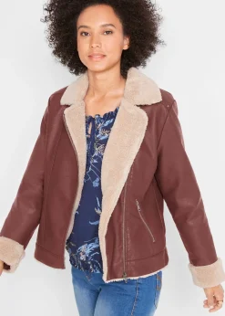 bonprix Veste enduite et doublée|Femme Vestes & Manteaux