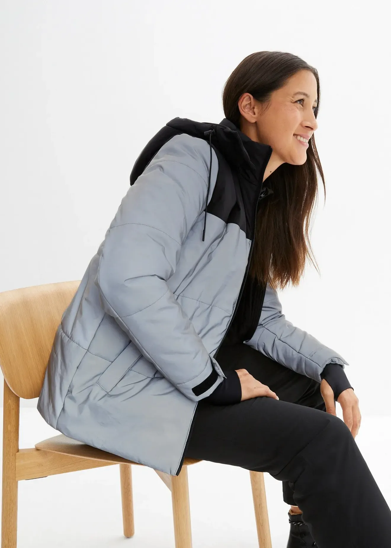 Femme bonprix Vestes & Manteaux|Veste fonctionnelle matelassée, réfléchissante