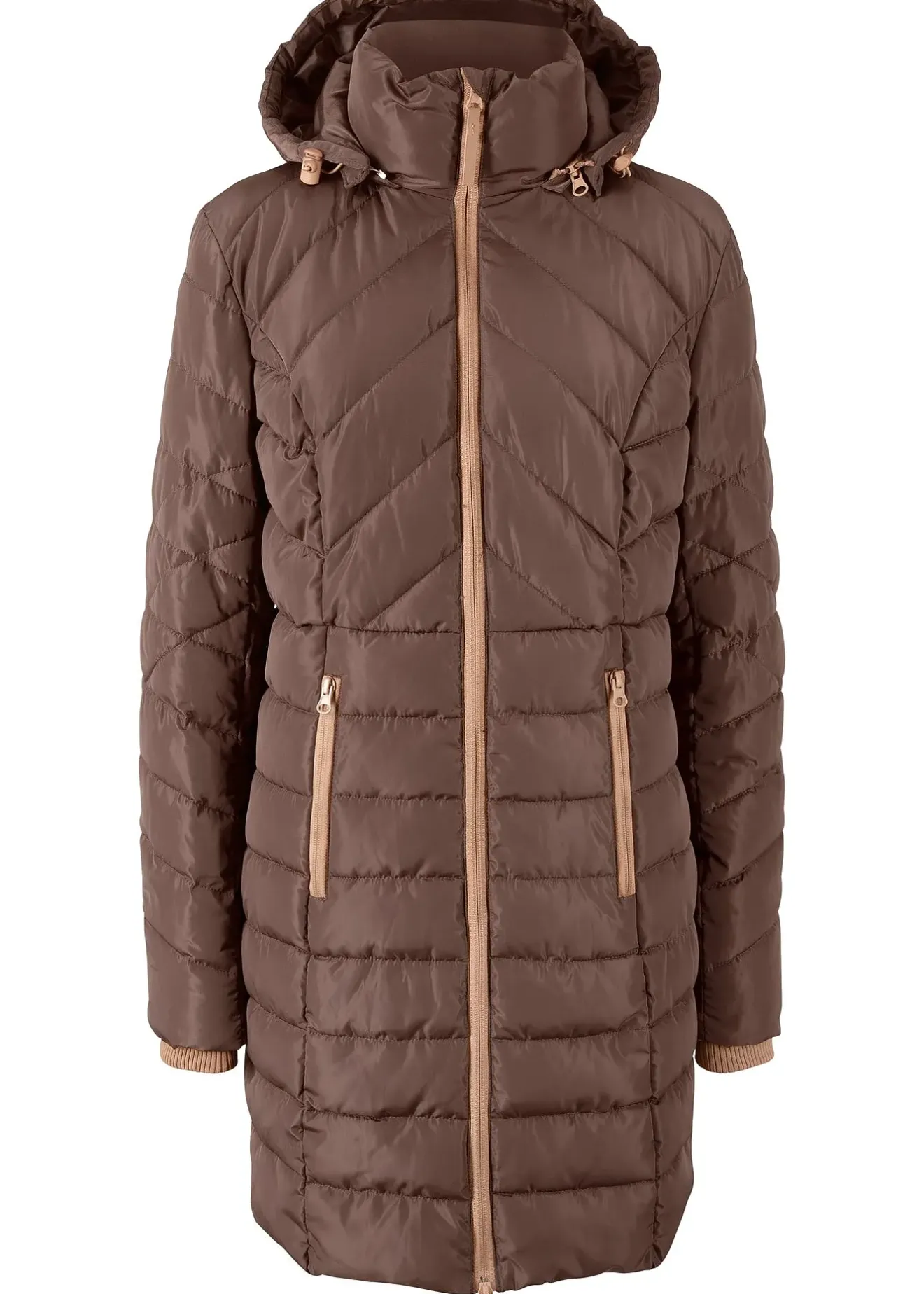 Femme bonprix Vestes & Manteaux|Veste longue matelassée, rembourrée