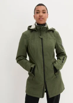 Femme bonprix Vestes & Manteaux|Veste longue outdoor imperméable, doublée sherpa