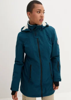 bonprix Veste longue outdoor imperméable, doublée sherpa|Femme Vestes & Manteaux