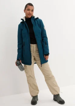 bonprix Veste longue outdoor imperméable, doublée sherpa|Femme Vestes & Manteaux