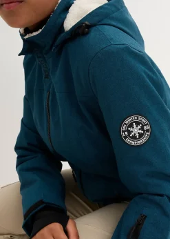 bonprix Veste longue outdoor imperméable, doublée sherpa|Femme Vestes & Manteaux