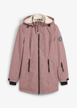 bonprix Veste longue outdoor imperméable, doublée sherpa|Femme Vestes & Manteaux