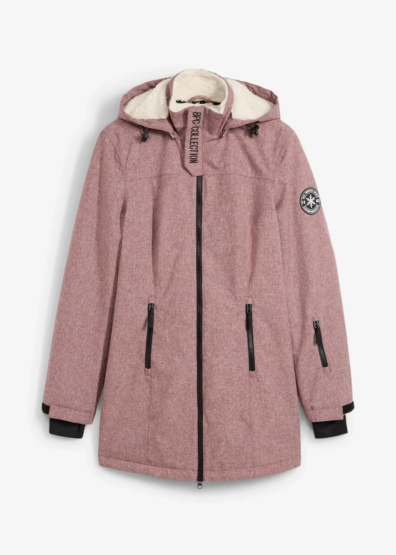 bonprix Veste longue outdoor imperméable, doublée sherpa|Femme Vestes & Manteaux