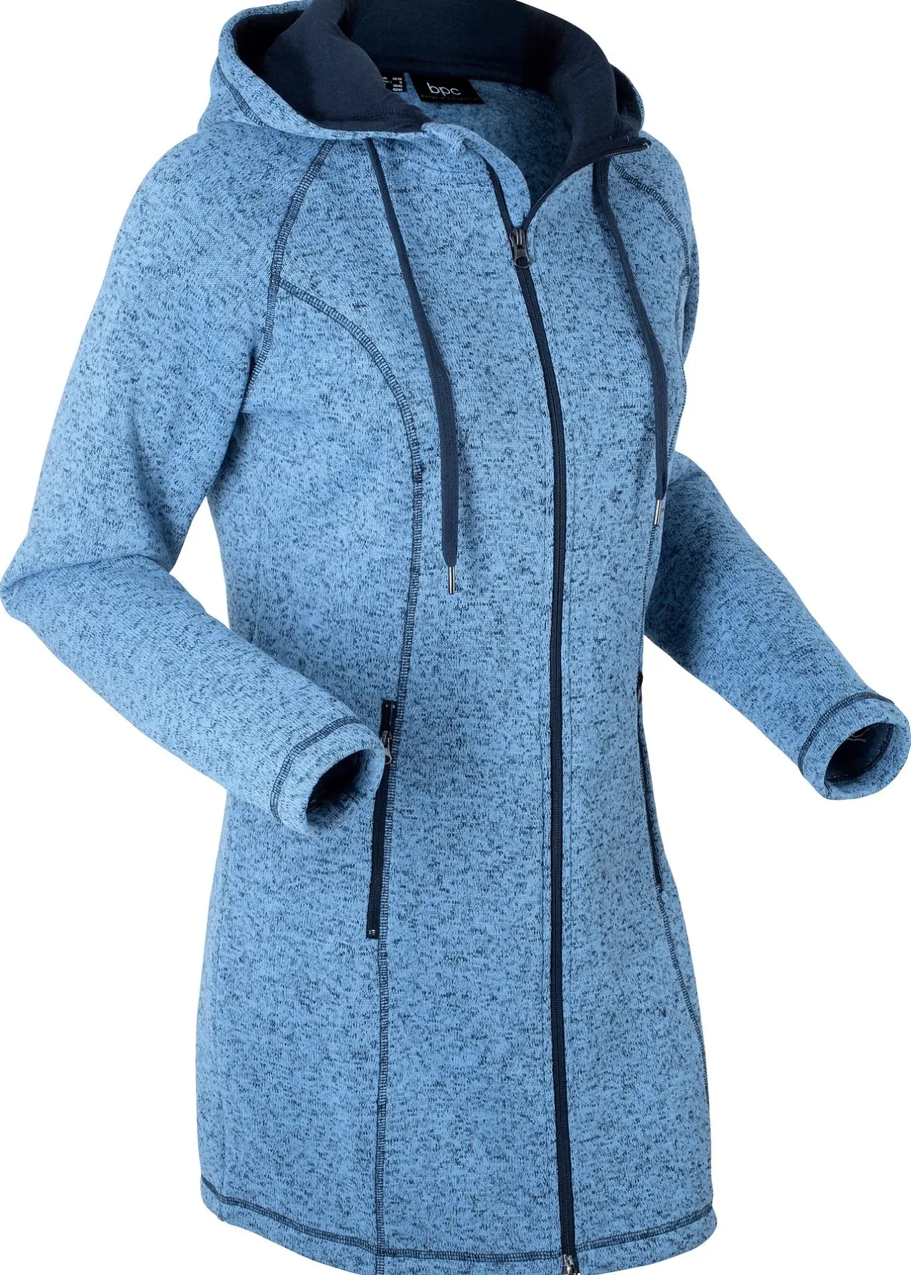 Femme bonprix Sweats|Vestes & Manteaux|Veste longue polaire à capuche