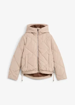 Femme bonprix Vestes & Manteaux|Veste matelassée courte avec doublure contrastante