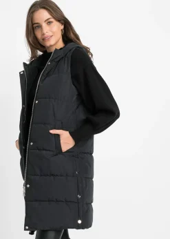 Femme bonprix Vestes & Manteaux|Veste matelassée sans manches avec capuche