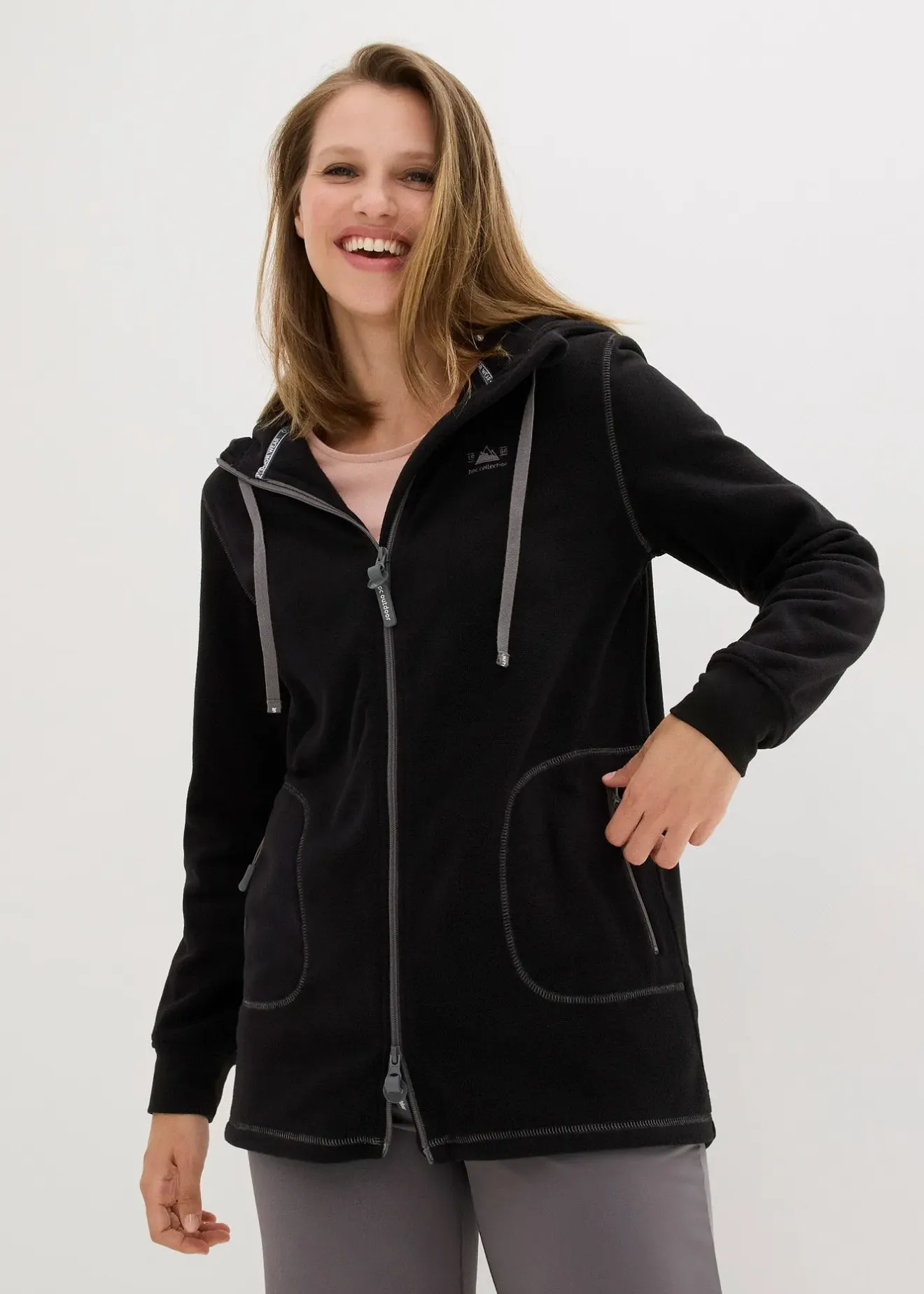 Femme bonprix Sweats|Vestes & Manteaux|Veste polaire avec poches zippées