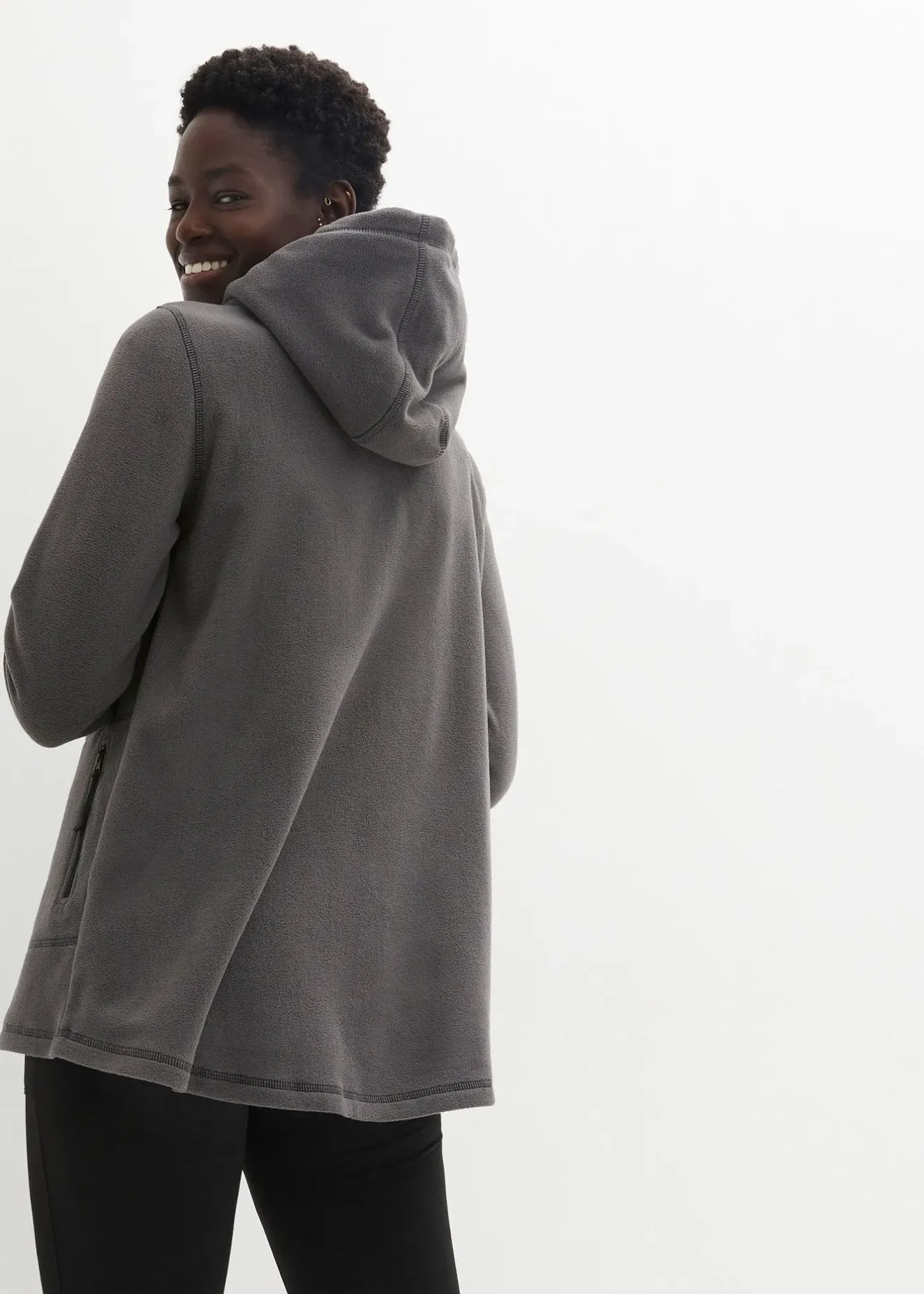 bonprix Veste polaire avec poches zippées|Femme Sweats|Vestes & Manteaux