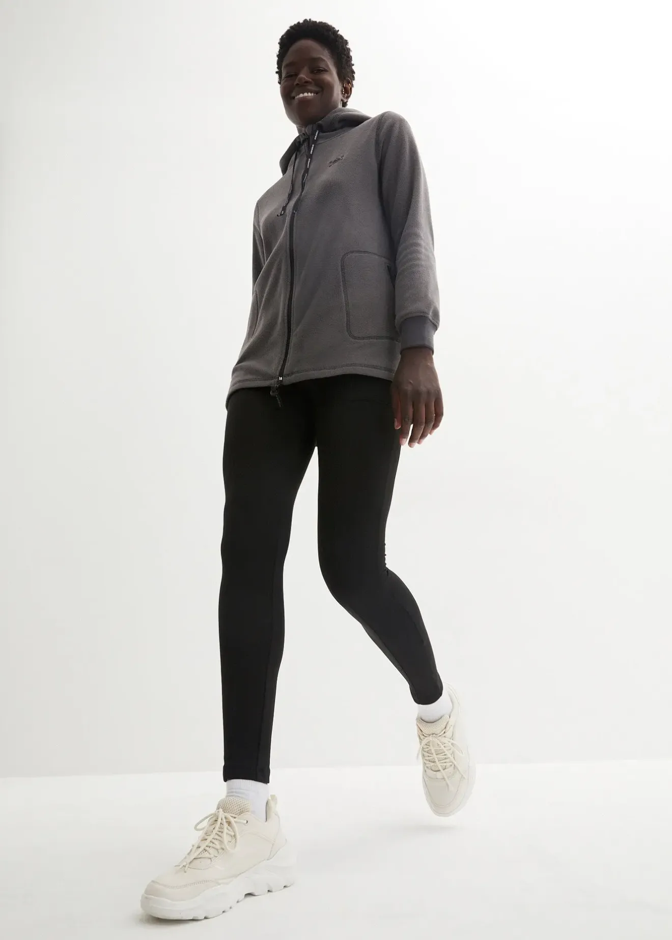 bonprix Veste polaire avec poches zippées|Femme Sweats|Vestes & Manteaux