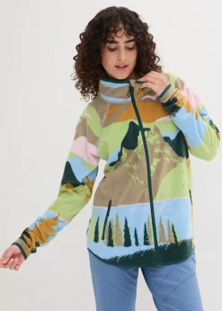 bonprix Veste polaire avec poches zippées|Femme Vêtements Thermiques|Sweats