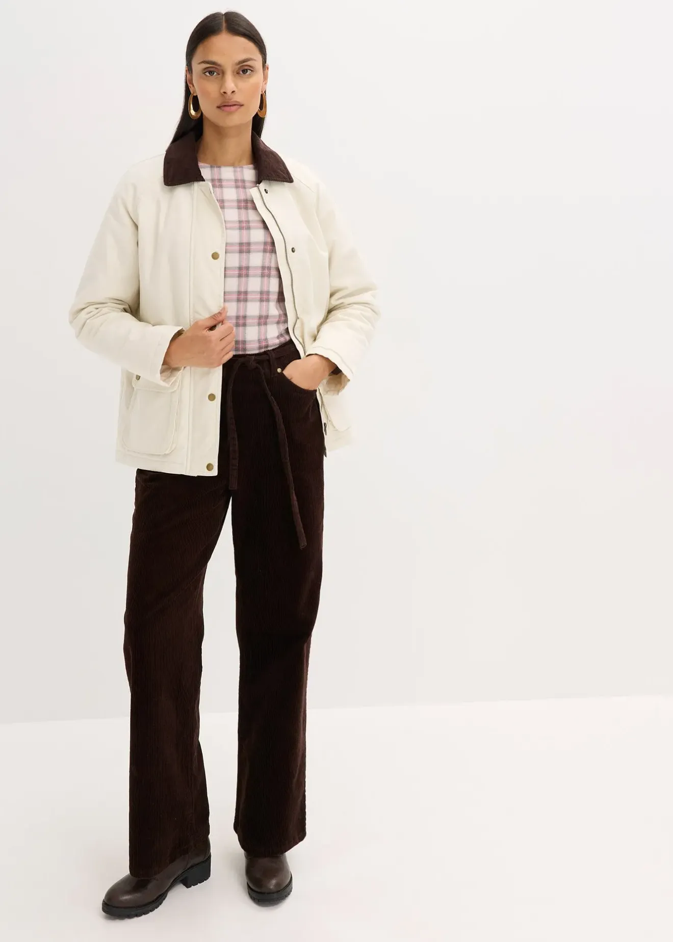 Femme bonprix Vestes & Manteaux|Veste rembourrée en twill