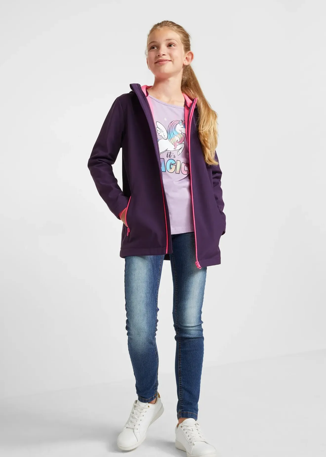 bonprix Veste softshell imperméable à capuche|Enfant Vêtements Enfant|Filles 9-16 Ans·Vestes Outdoor