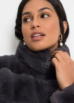 bonprix Veste zippée en peluche|Femme Vestes & Manteaux