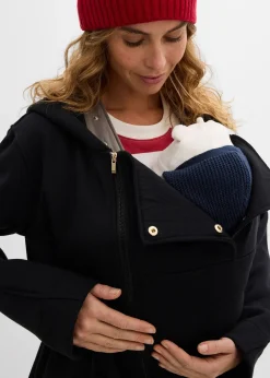 Femme bonprix Femme Enceinte|Veste zippée 2en1 pour la grossesse avec empiècement de portage