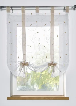 bonprix Vitrage à nouer brodé| Stores