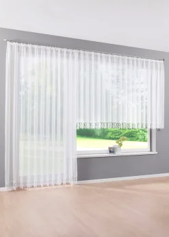 bonprix Voilage à bordure crochet avec polyester recyclé| Stores Voilages