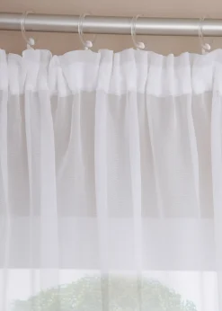 bonprix Voilage à bordure crochet avec polyester recyclé| Stores Voilages