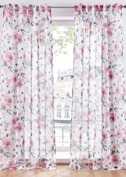 bonprix Voilages|Rideaux & Stores|Voilage à imprimé floral (1 pce)