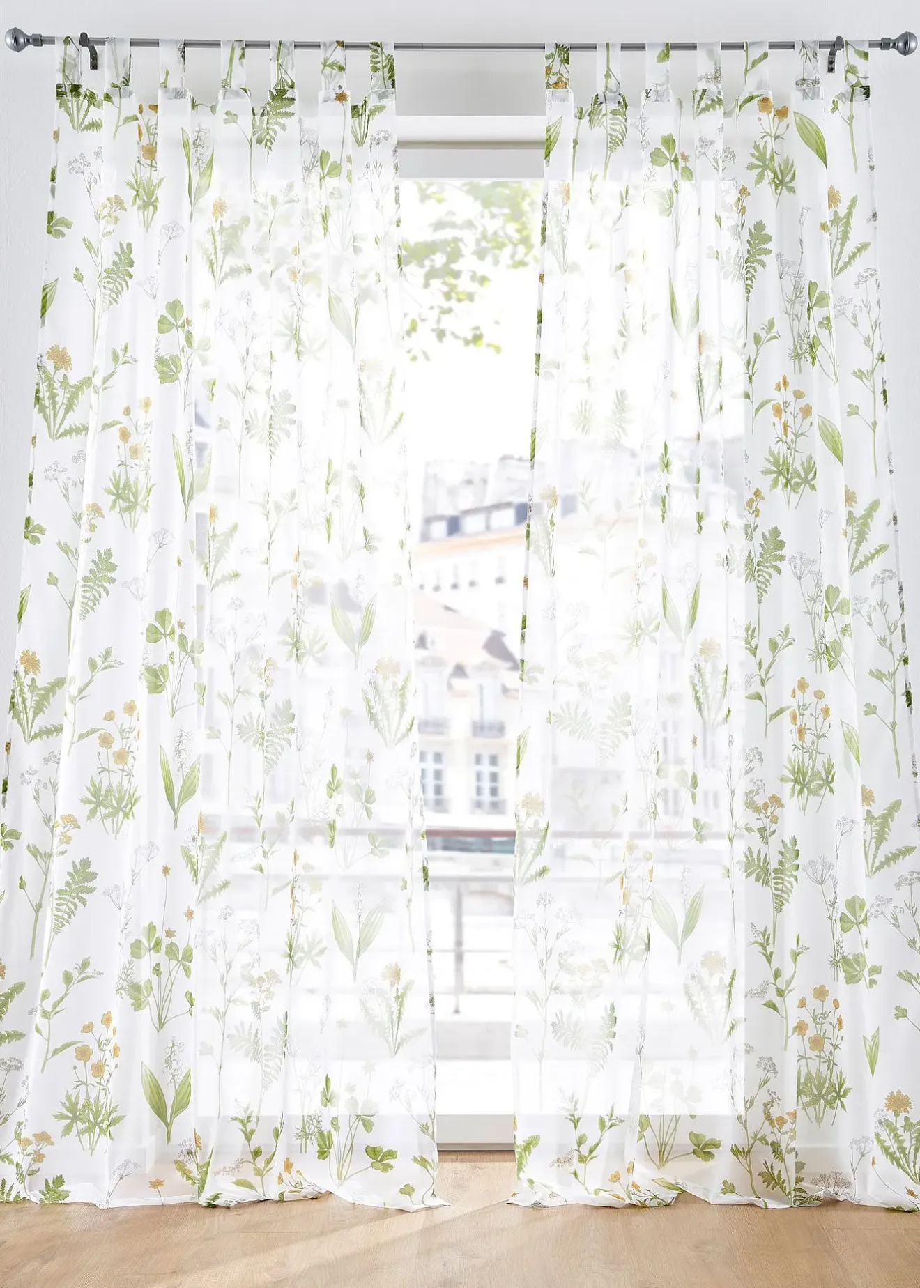 bonprix Voilage à imprimé floral (1 pce)| Salle À Manger·Voilages & Stores Bateaux|Salon·Rideaux & Voilages