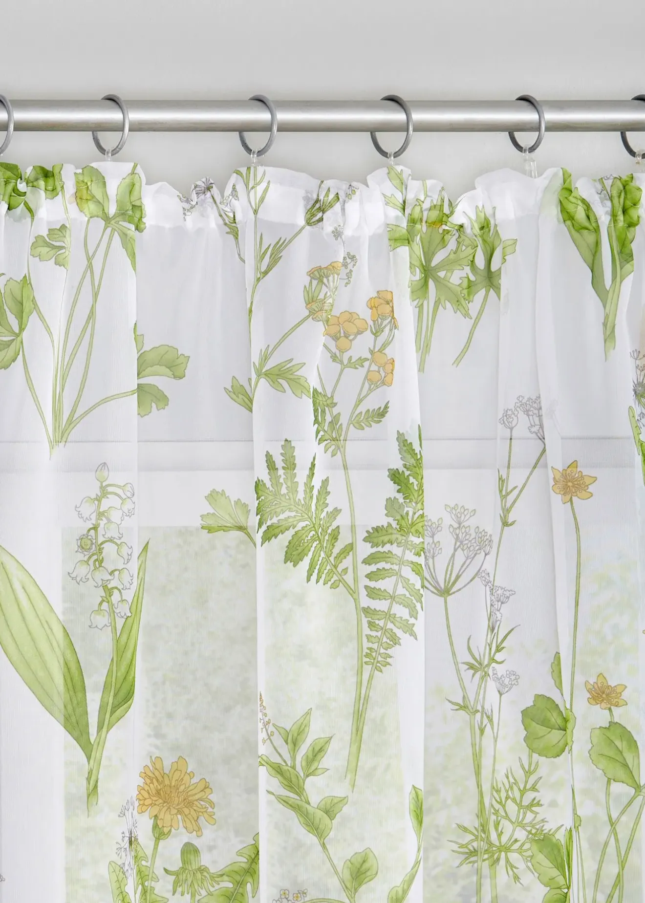 bonprix Voilage à imprimé floral (1 pce)| Salle À Manger·Voilages & Stores Bateaux|Salon·Rideaux & Voilages