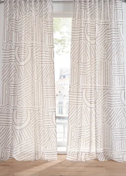 bonprix Voilage à imprimé graphique (1 pce)| Salon·Rideaux & Voilages|Voilages