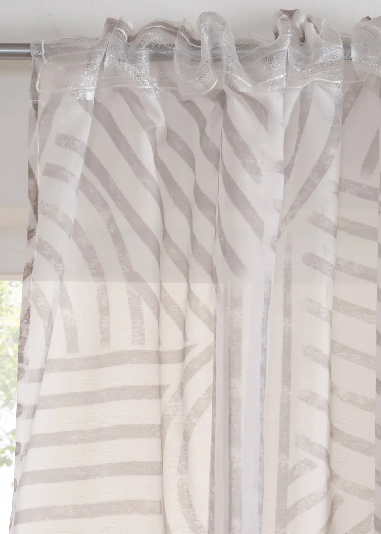 bonprix Voilage à imprimé graphique (1 pce)| Salon·Rideaux & Voilages|Voilages