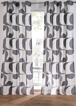 bonprix Salle À Manger·Voilages & Stores Bateaux|Salon·Rideaux & Voilages|Voilage à imprimé graphique (1 pce)