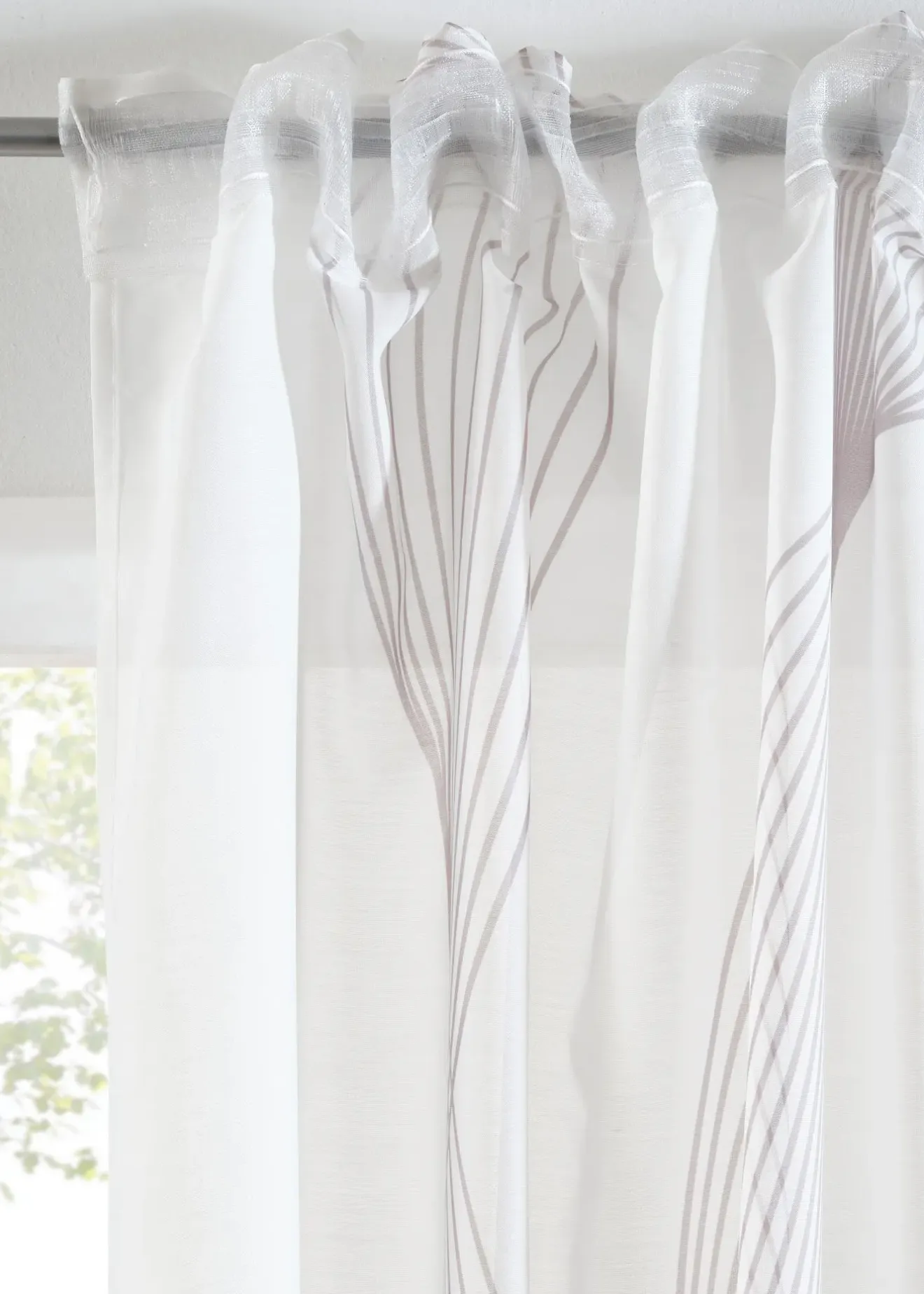 bonprix Voilage à imprimé vague (1 pce)| Salle À Manger·Voilages & Stores Bateaux|Salon·Rideaux & Voilages