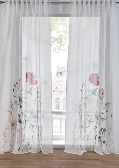 bonprix Salon·Rideaux & Voilages|Voilages|Voilage (1 pce.) à imprimé fleurs contenant du polyester recyclé
