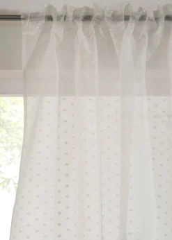 bonprix Salon·Rideaux & Voilages|Voilages|Voilage à pois jacquard (1 pce)