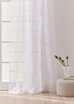 bonprix Salle À Manger·Voilages & Stores Bateaux|Salon·Rideaux & Voilages|Voilage à rayures en 3D (1 pce)