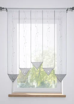 bonprix Vitrages/Brise-Bise|Voilage brodé en pointe (1 pce.)