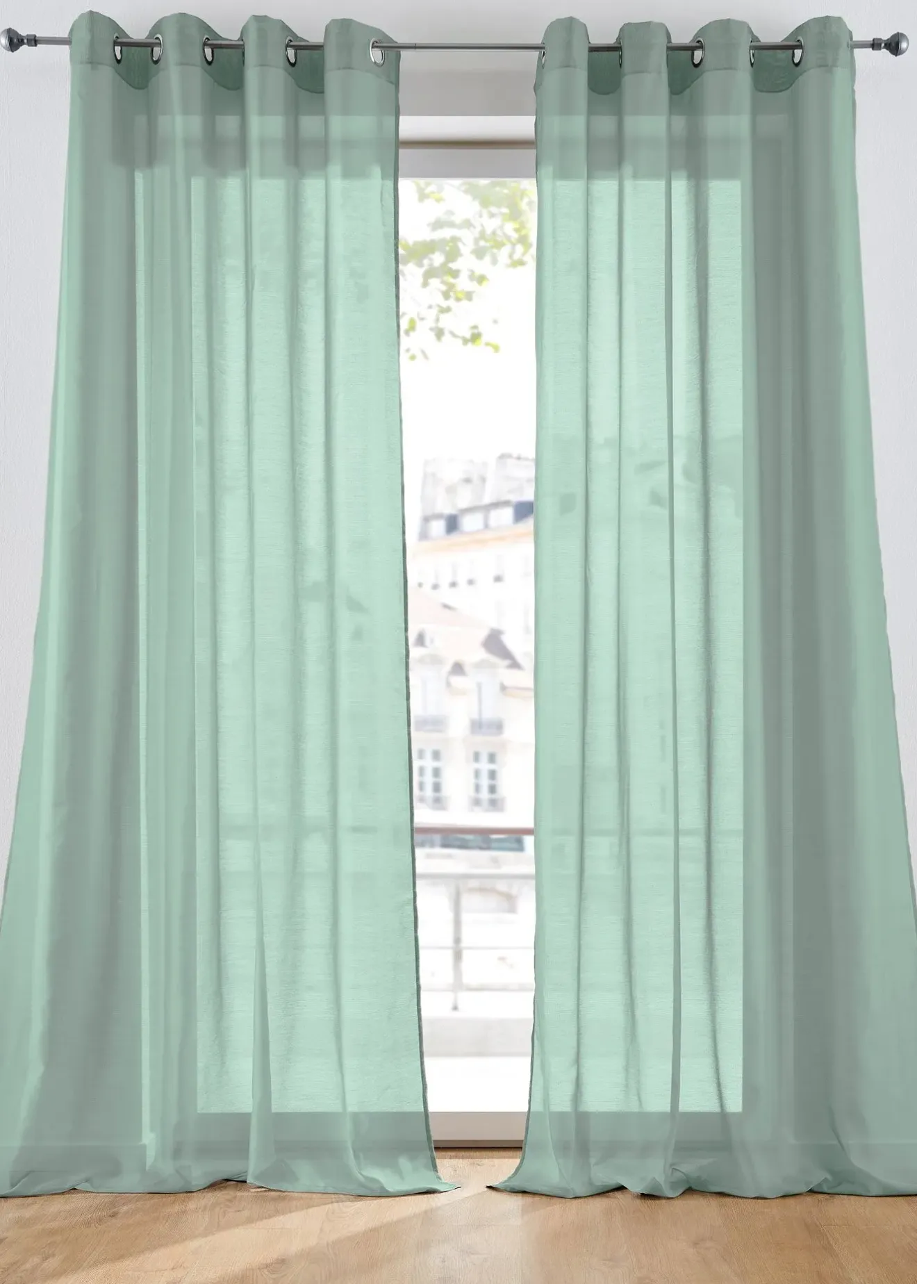 bonprix Voilage en batiste texturée (1 pce)| Salle À Manger·Voilages & Stores Bateaux|Salon·Rideaux & Voilages