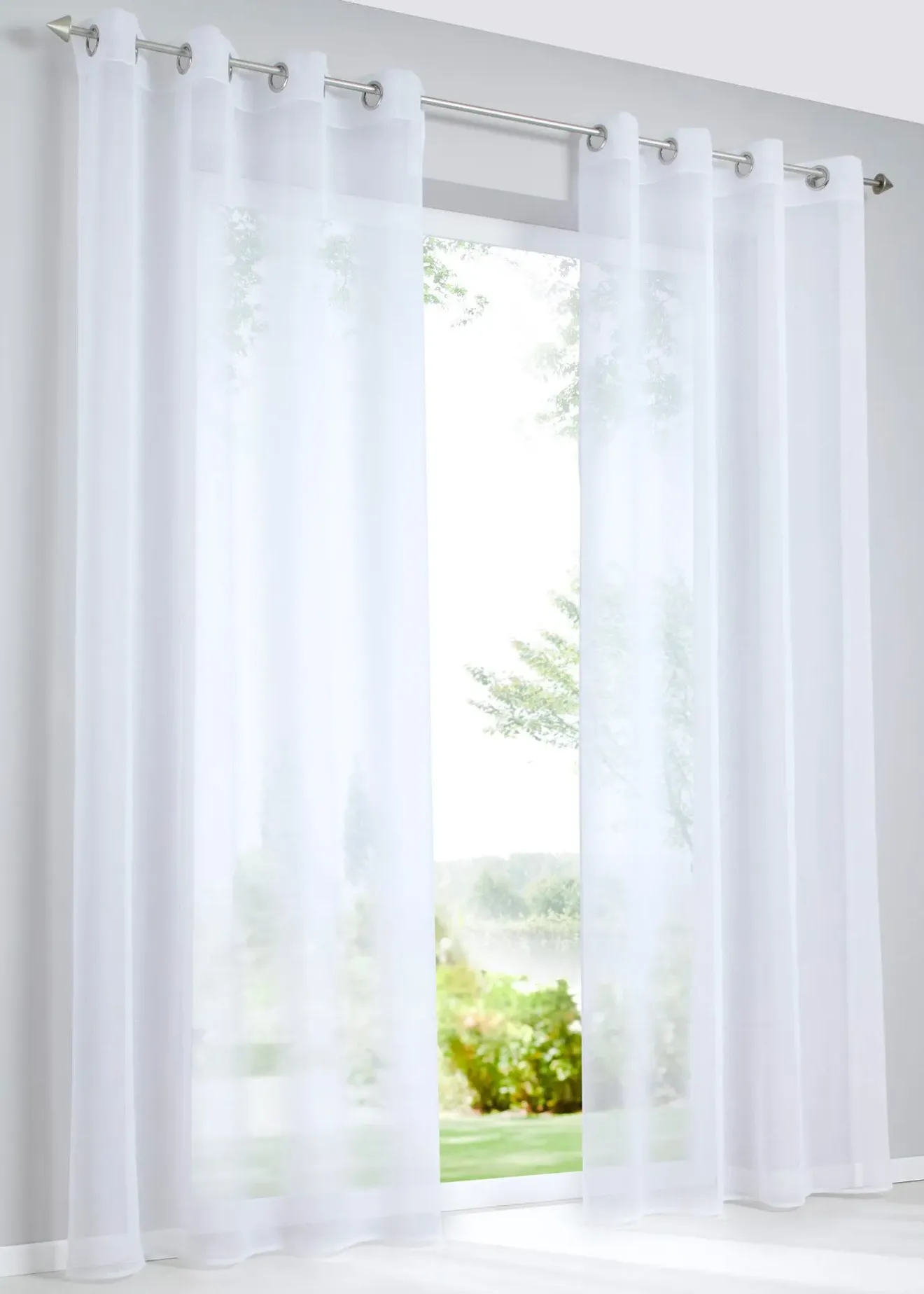 bonprix Salle À Manger·Voilages & Stores Bateaux|Salon·Rideaux & Voilages|Voilage en batiste texturée (1 pce)