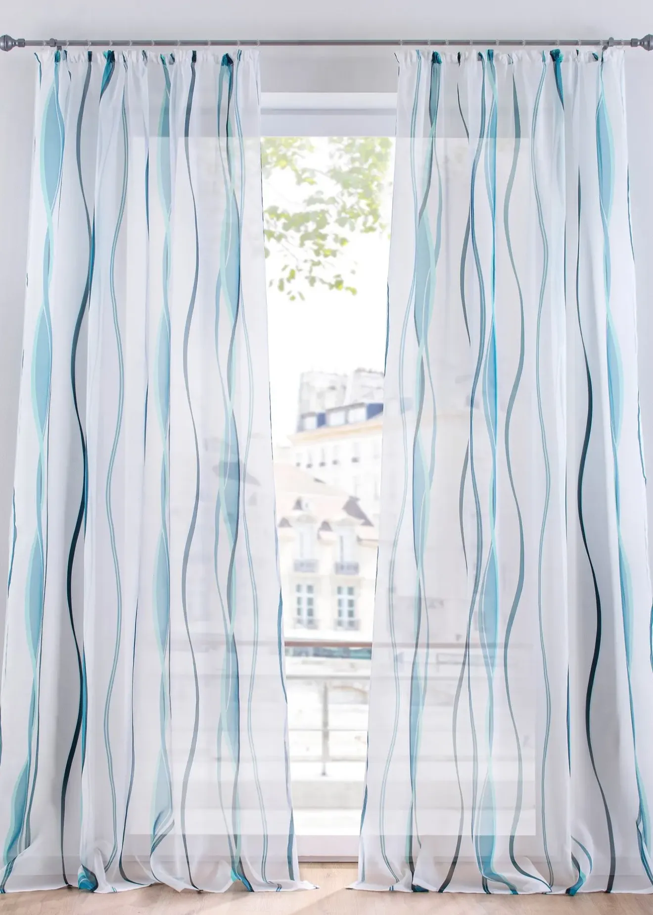 bonprix Voilages|Voilage imprimé vagues (1 pce)