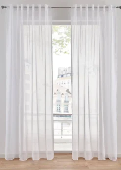 bonprix Salle À Manger·Voilages & Stores Bateaux|Salon·Rideaux & Voilages|Voilage léger à pattes invisibles (1 pce)