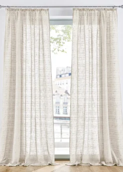 bonprix Voilage texturé (1 pce), nombreuses tailles| Salle À Manger·Voilages & Stores Bateaux|Salon·Rideaux & Voilages