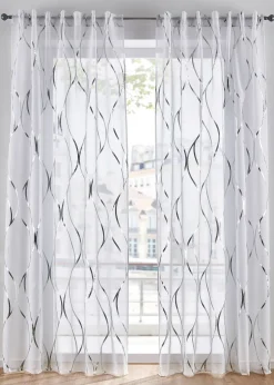 bonprix Voilage transparent à imprimé brillant (1 pce)| Salon·Rideaux & Voilages|Voilages