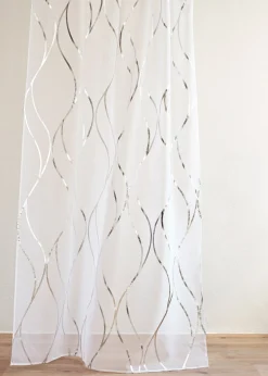 bonprix Voilage transparent à imprimé brillant (1 pce)| Salon·Rideaux & Voilages|Voilages