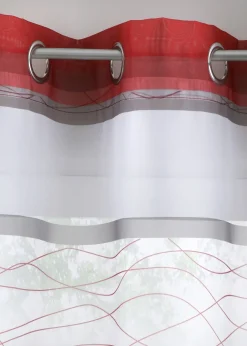 bonprix Voilages|Voilage transparent à rayures horizontales (1 pce)